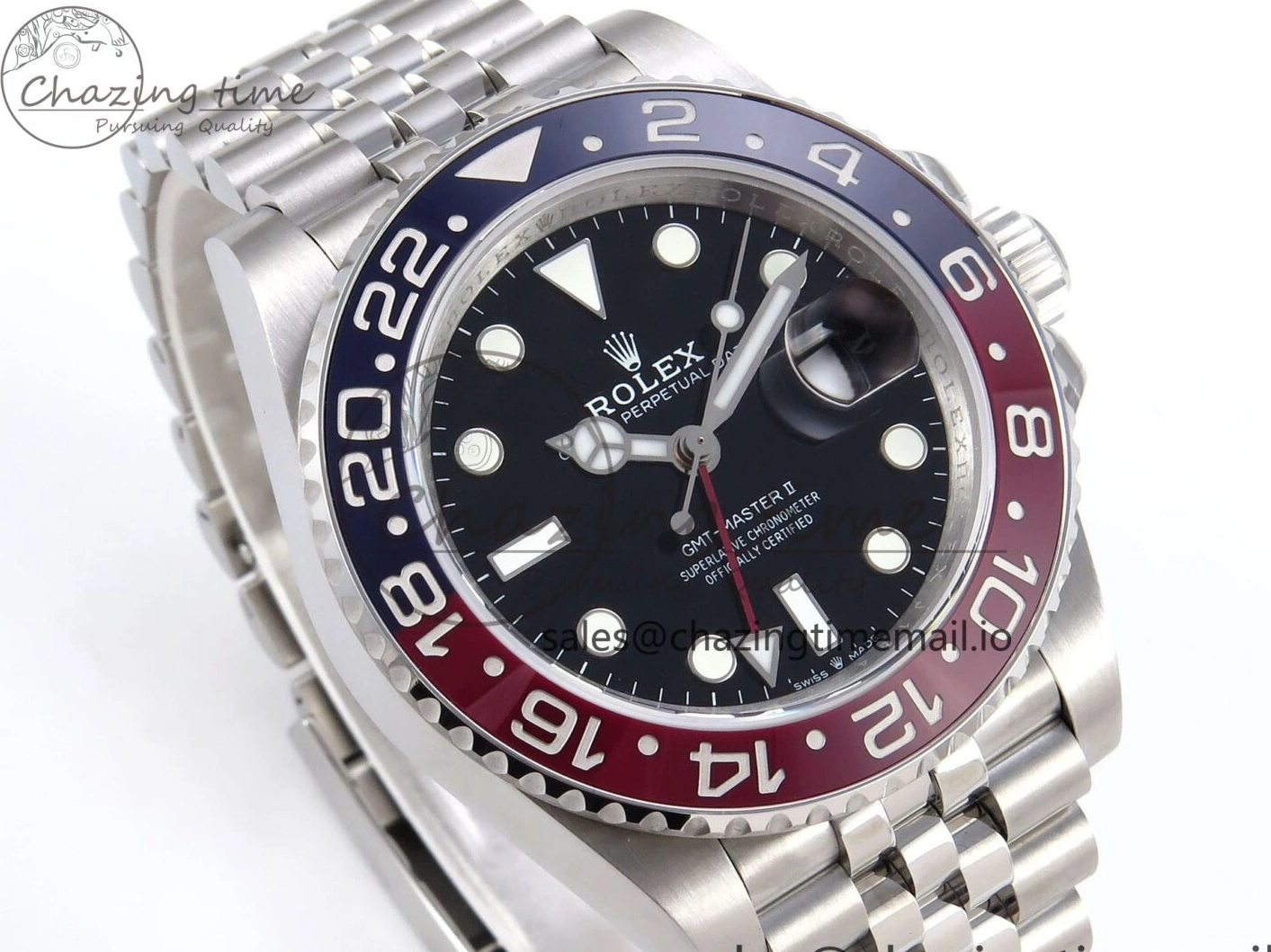 0217 Sustainable GMT-Master II 126710 BLRO 904L QF 1:1 Best Edition on Jubilee Bracelet SH3285 V 1221